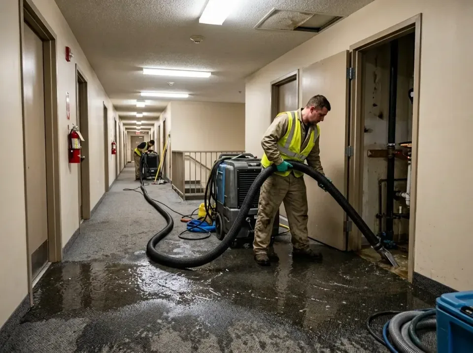 multi-unit-apartment-hallway-f-005 — frequently asked questions, Emergency Burst Pipe Water Extraction & Removal in St. Geor…